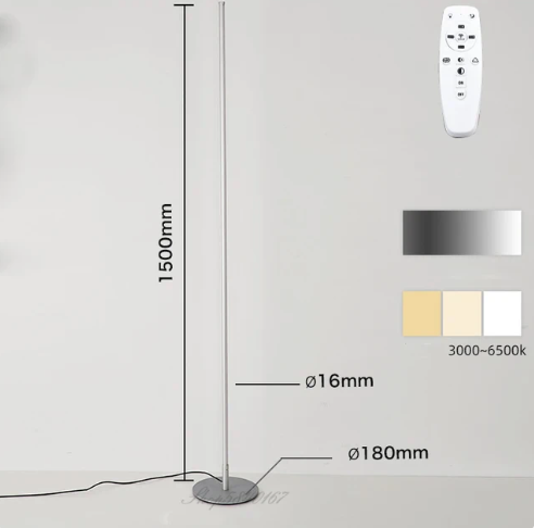 Lunaris | Modern Minimalist Black Floor Lamp for Living Room Decor 8