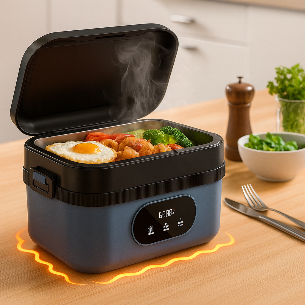 Lunch Box Stainless Steel Self Heating Portable 4