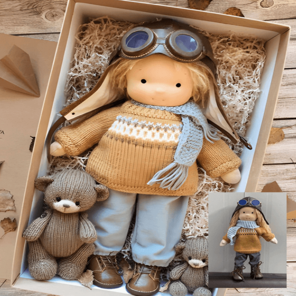 Cuddly Handmade Doll Plush Toy Friend - Fesara