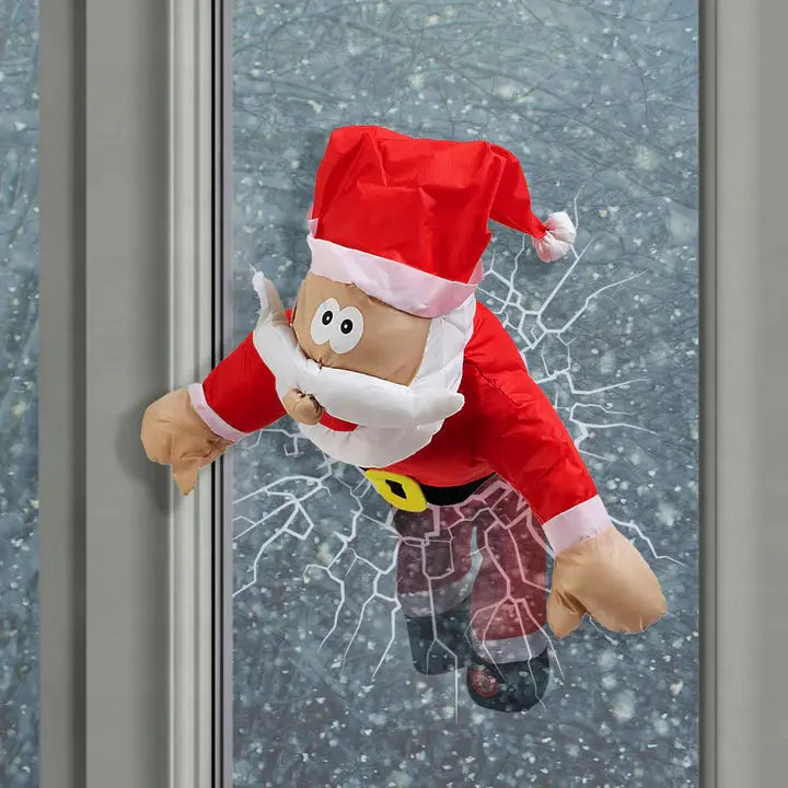 Fun Animated Santa Window Decoration
