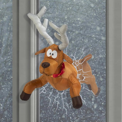 Fun Animated Santa Window Decoration