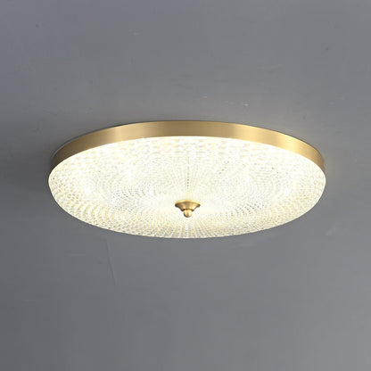 LustraStone | Elegant Brass Acrylic Flush Ceiling Light Fixture 6
