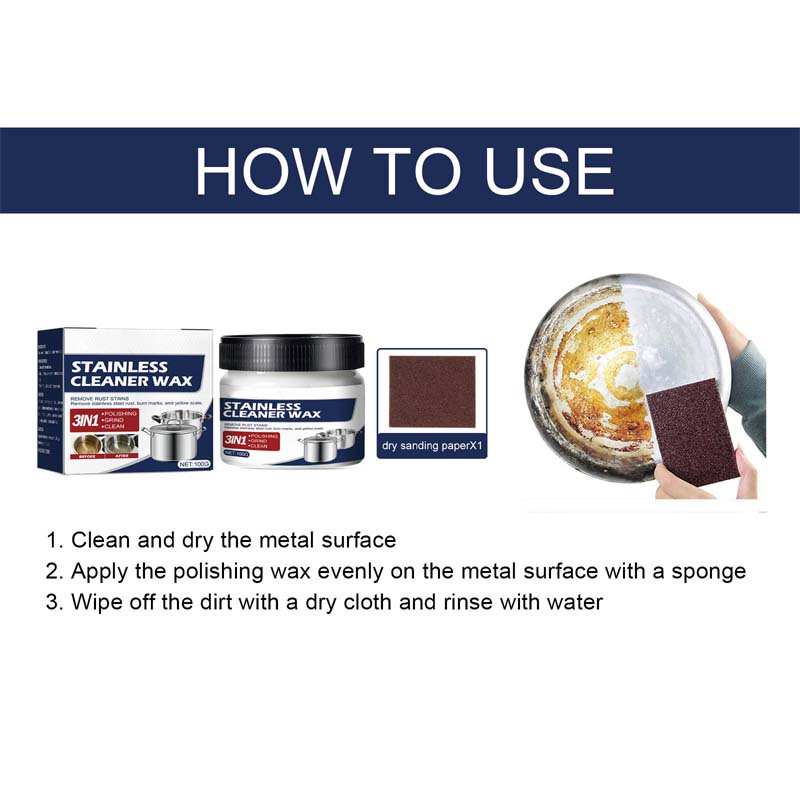 LustreClean | Eco-Friendly Powerful Stainless Steel Cleaning Paste 6