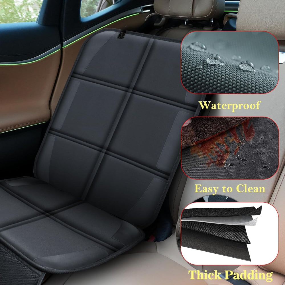 LuxGuard | Durable Waterproof Leather Car Seat Covers with Non-Slip Design 2