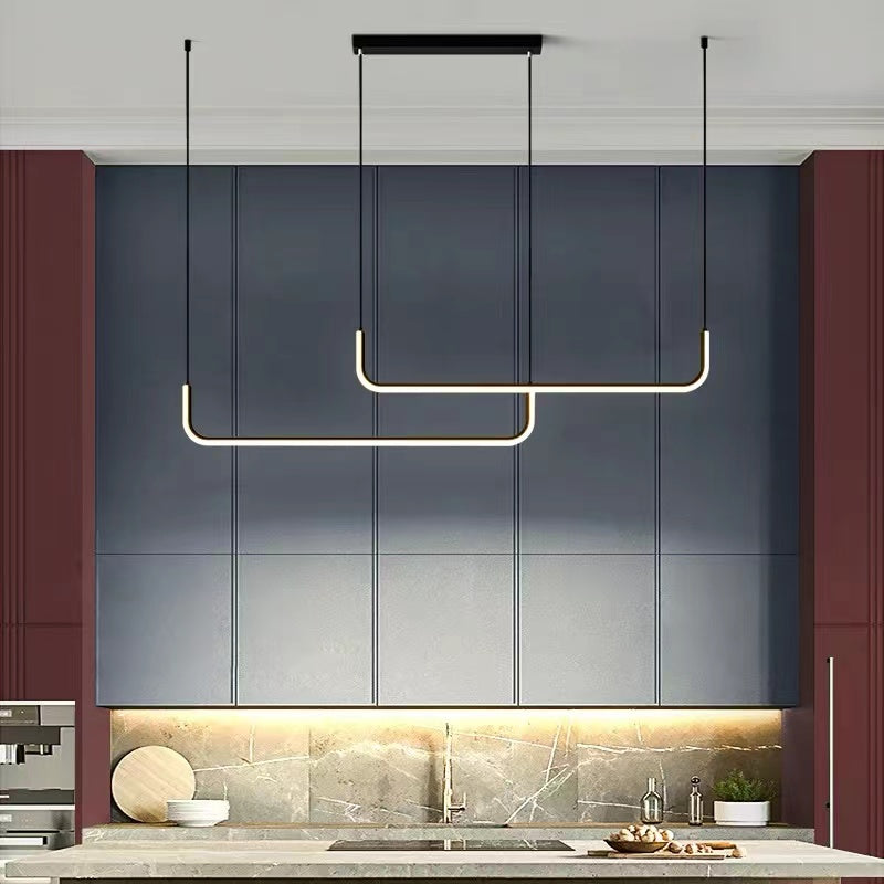 Sleek Modern Double Layer LED Pendant Light