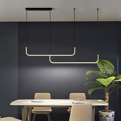 Sleek Modern Double Layer LED Pendant Light