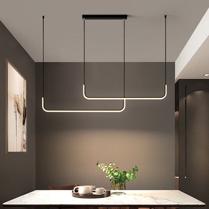 Sleek Modern Double Layer LED Pendant Light