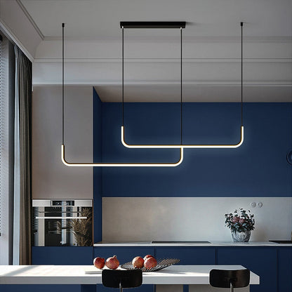Sleek Modern Double Layer LED Pendant Light