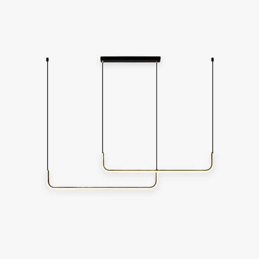 Sleek Modern Double Layer LED Pendant Light - Fesara