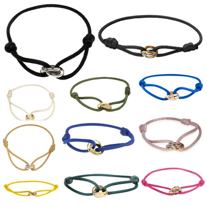 Elegant Woven Leather Cord Bracelets