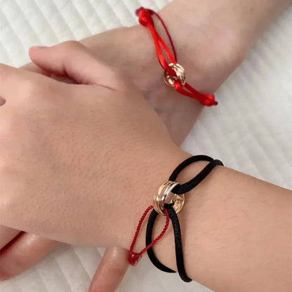 Elegant Woven Leather Cord Bracelets - Fesara