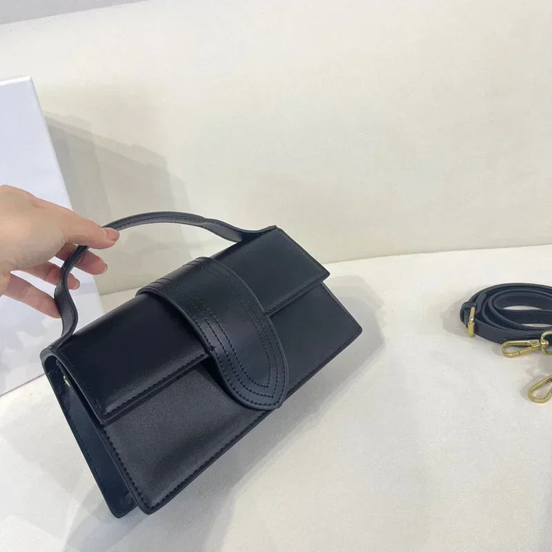 LuxeAura | Elegant Black Leather Crossbody Bag for Women 14