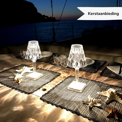 LuxeCrystal | Elegant Dimmable LED Table Lamp with Wireless Design 3