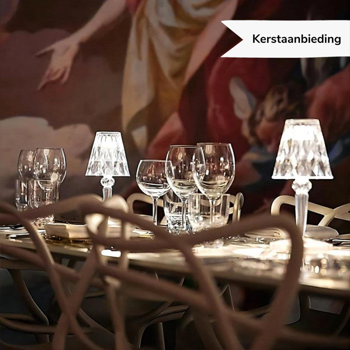 LuxeCrystal | Elegant Dimmable LED Table Lamp with Wireless Design 4