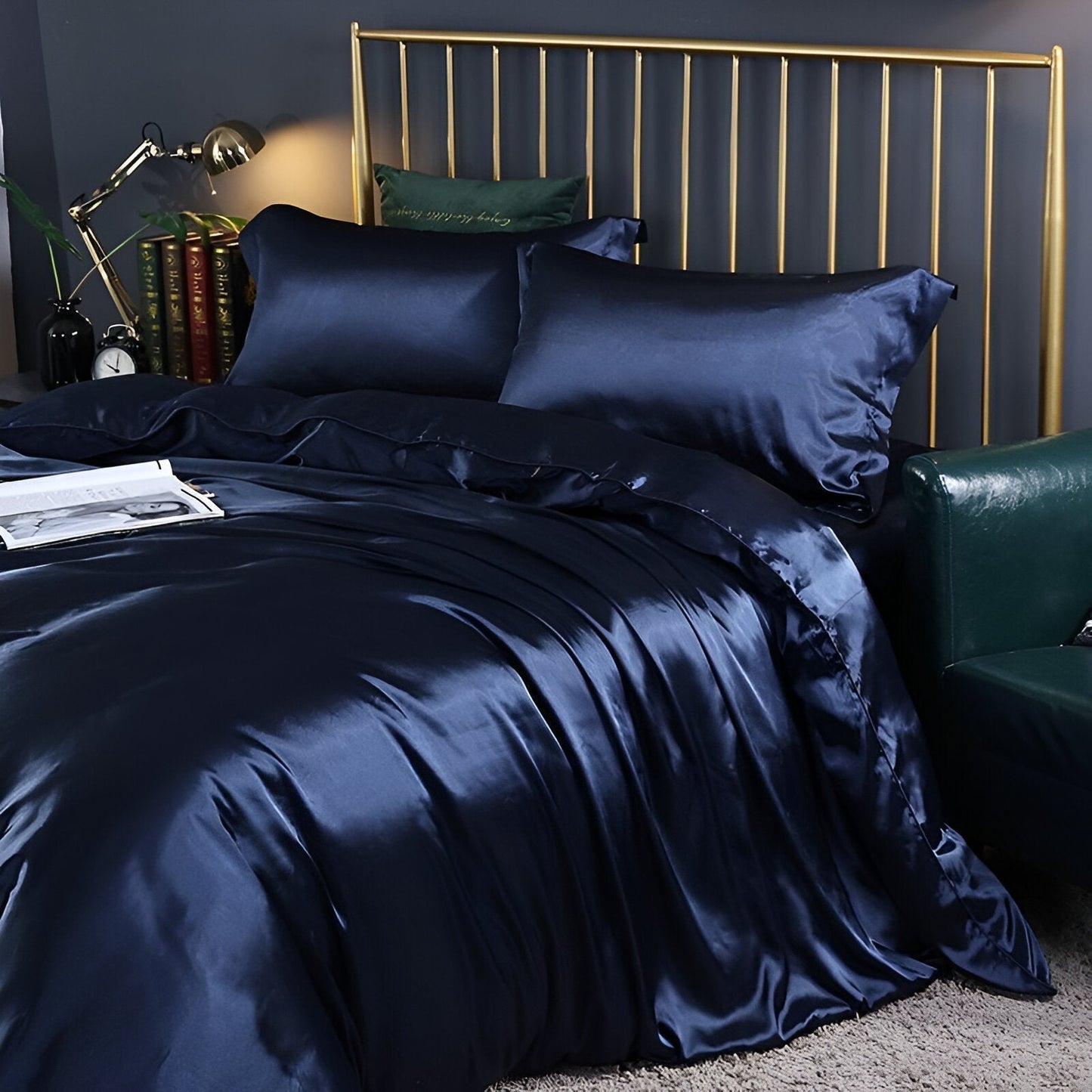 Fesara | Premium Silk Duvet Cover Ultra Soft Easy Care