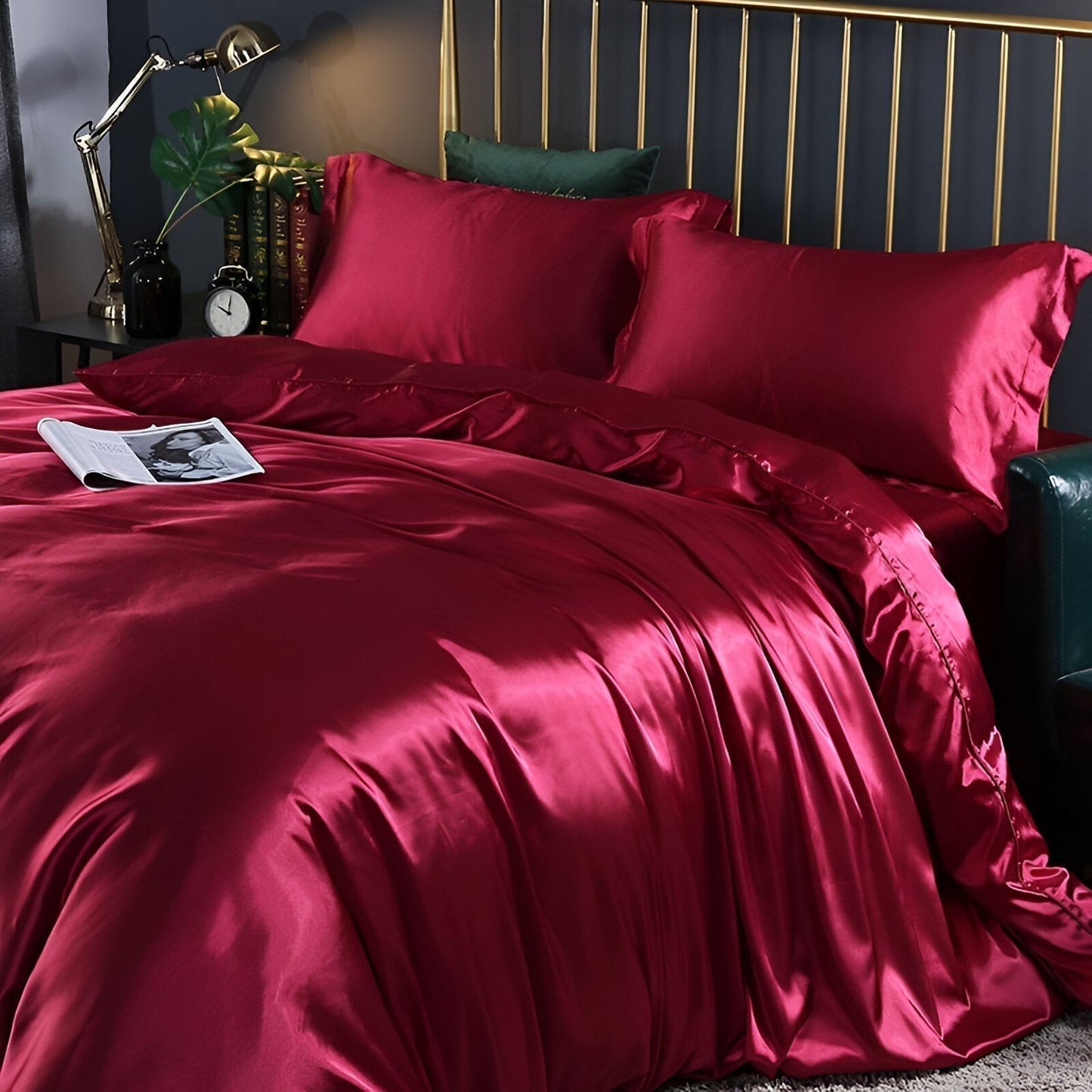Fesara | Premium Silk Duvet Cover Ultra Soft Easy Care