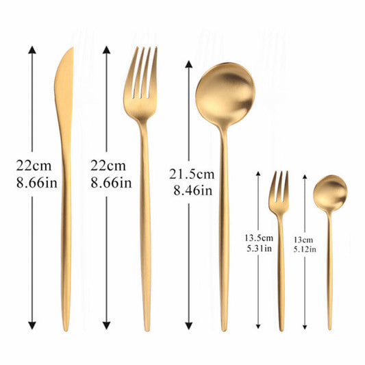 Premium Stainless Steel Classic Flatware Set - Fesara