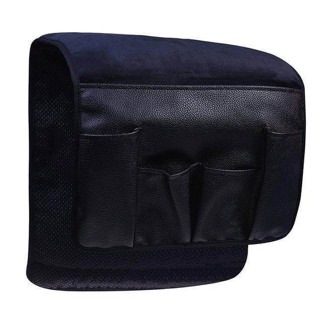 Practical PU Leather Desk Organizer with 5 Storage Compartments - Fesara