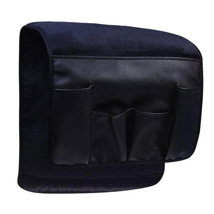 Practical PU Leather Desk Organizer with 5 Storage Compartments - Fesara