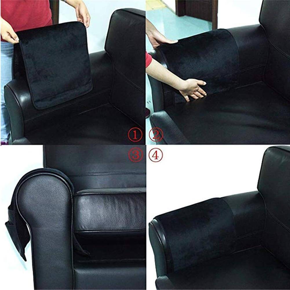 LuxorLeather | Stylish Durable PU Leather Armrest Organizer with 5 Pockets 3