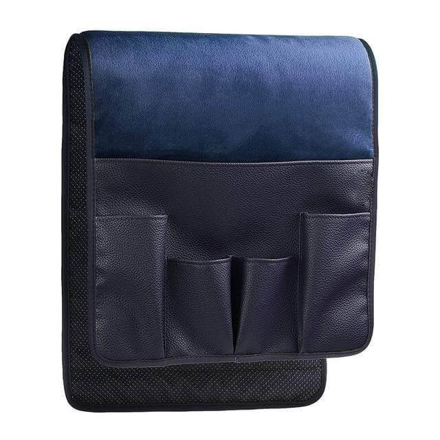 LuxorLeather | Stylish Durable PU Leather Armrest Organizer with 5 Pockets 7