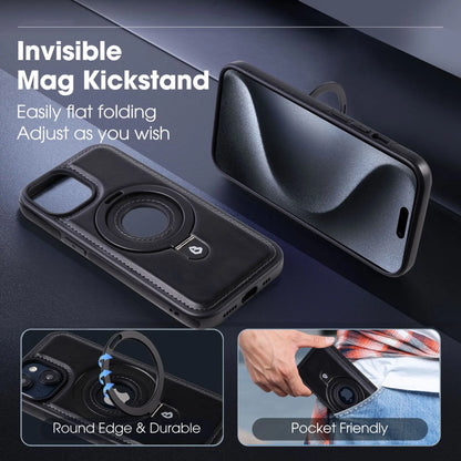 LuxuraCase | Stylish Premium PU Leather Magnetic iPhone Case with Stand 8