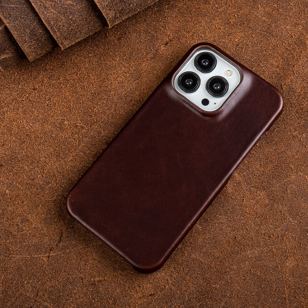 Premium Leather iPhone Case with Durable Shock Protection - Fesara