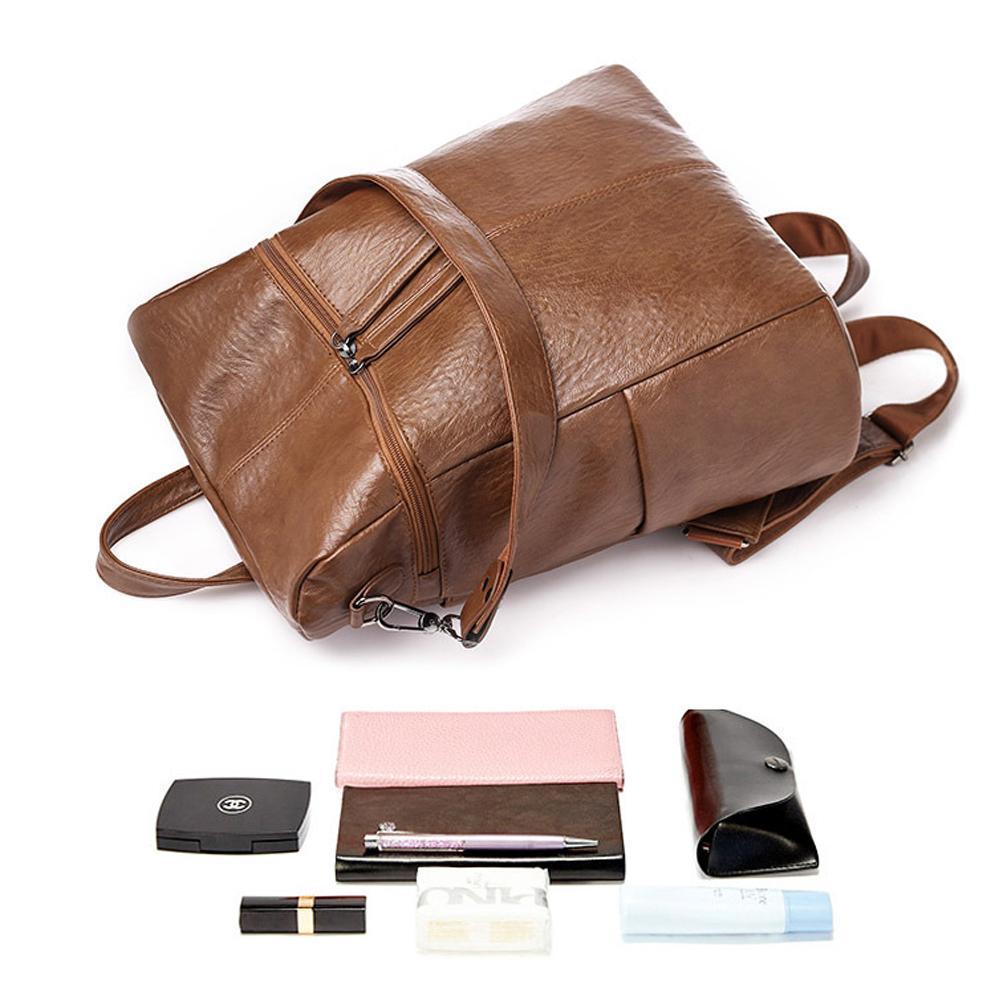 Luxura | Stylish Durable Leather Large Capacity Backpack 7