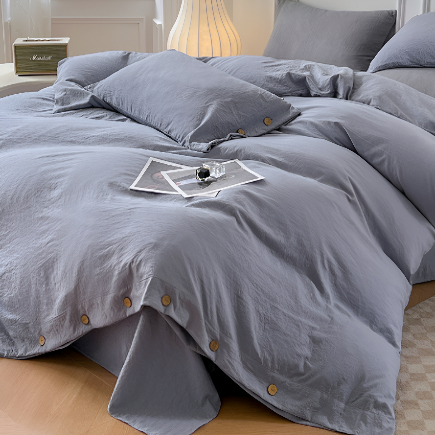 Soft Cotton Sheet Set with 2 Pillow Covers