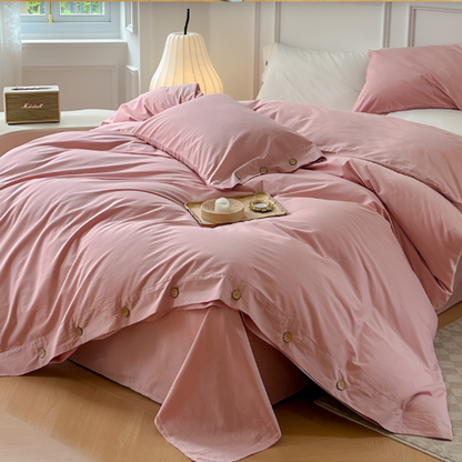 Soft Cotton Sheet Set with 2 Pillow Covers