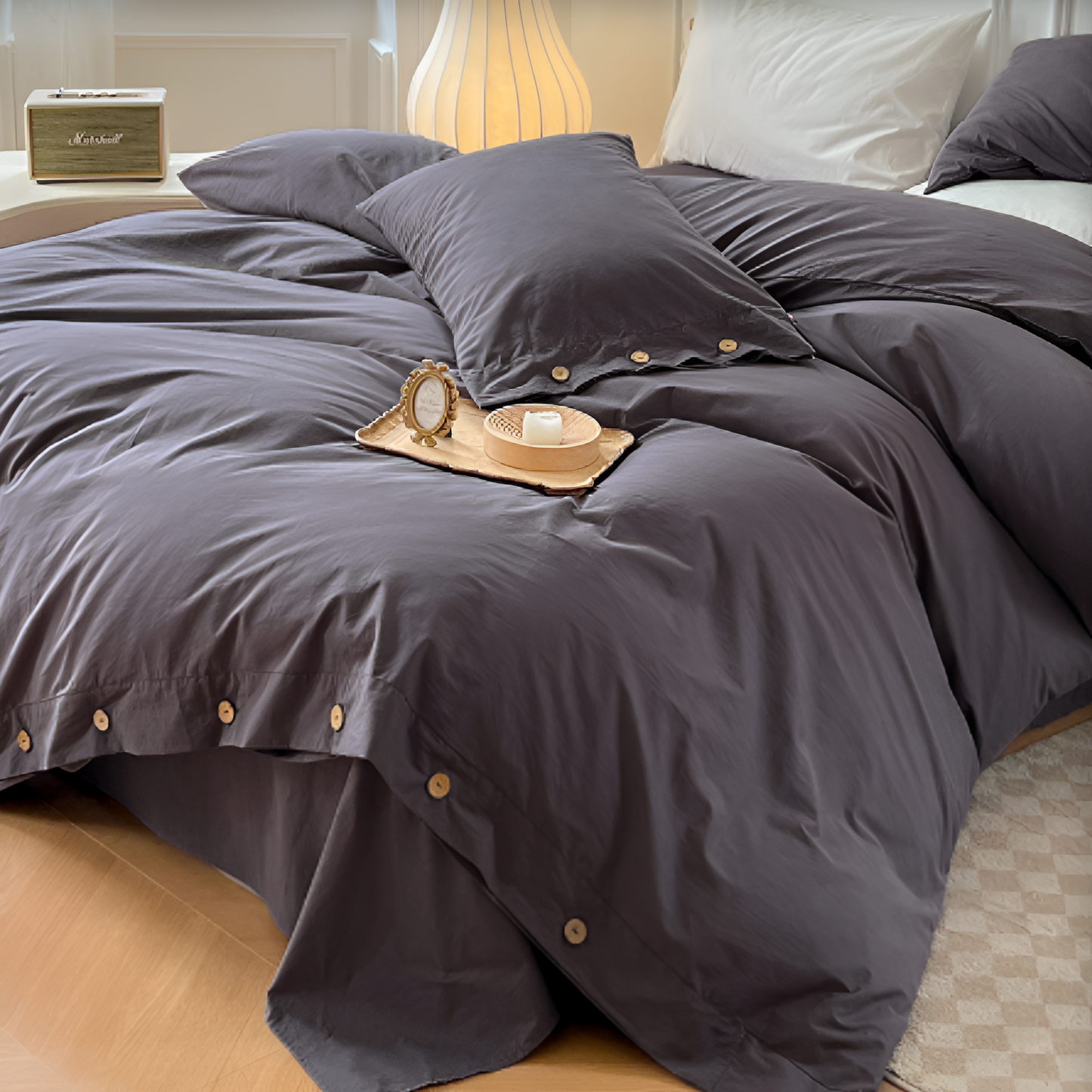 Soft Cotton Sheet Set with 2 Pillow Covers