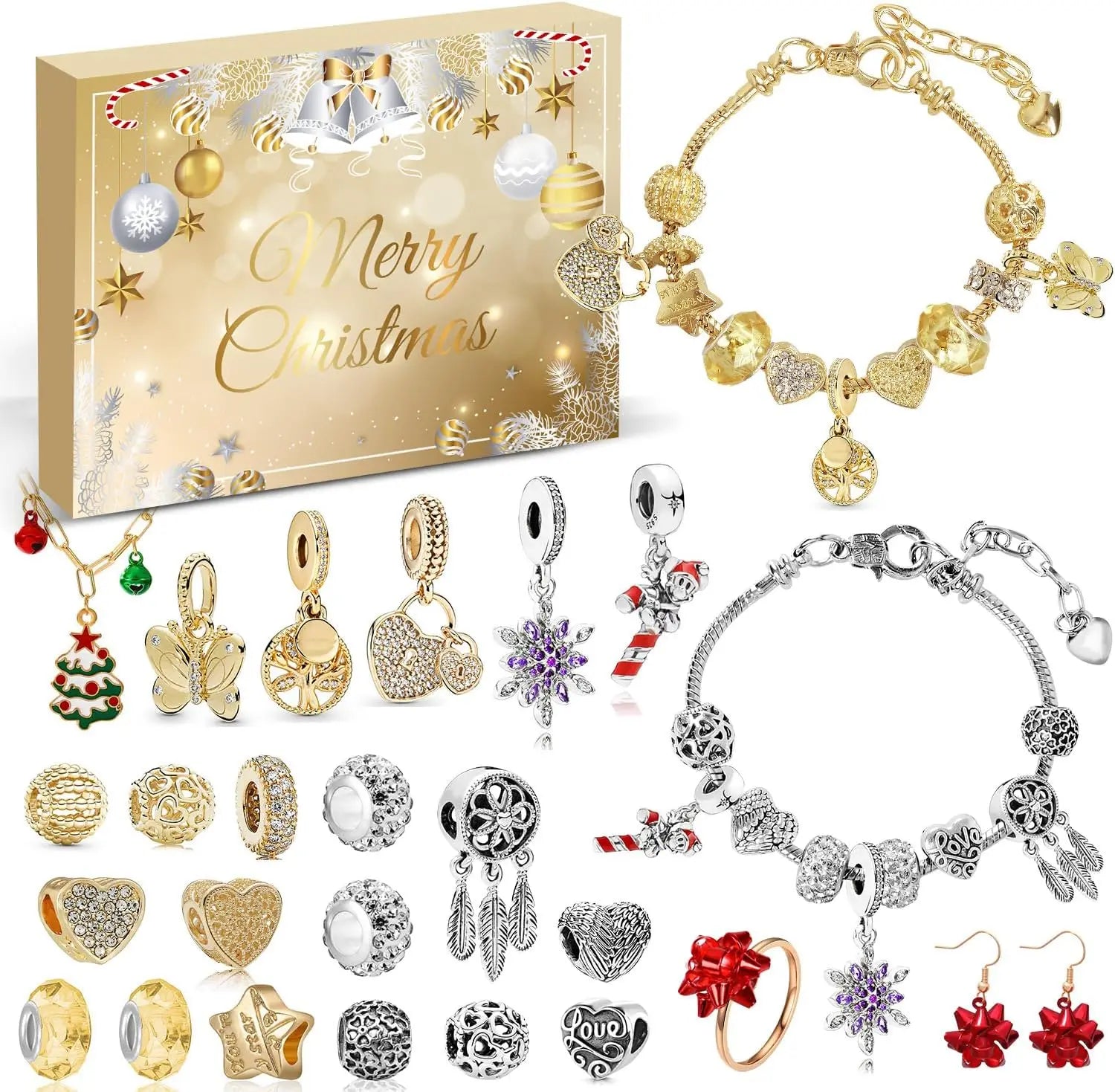 LuxuriaGift | Elegant Luxury Gold Advent Calendar with 24 Surprising Treats 1