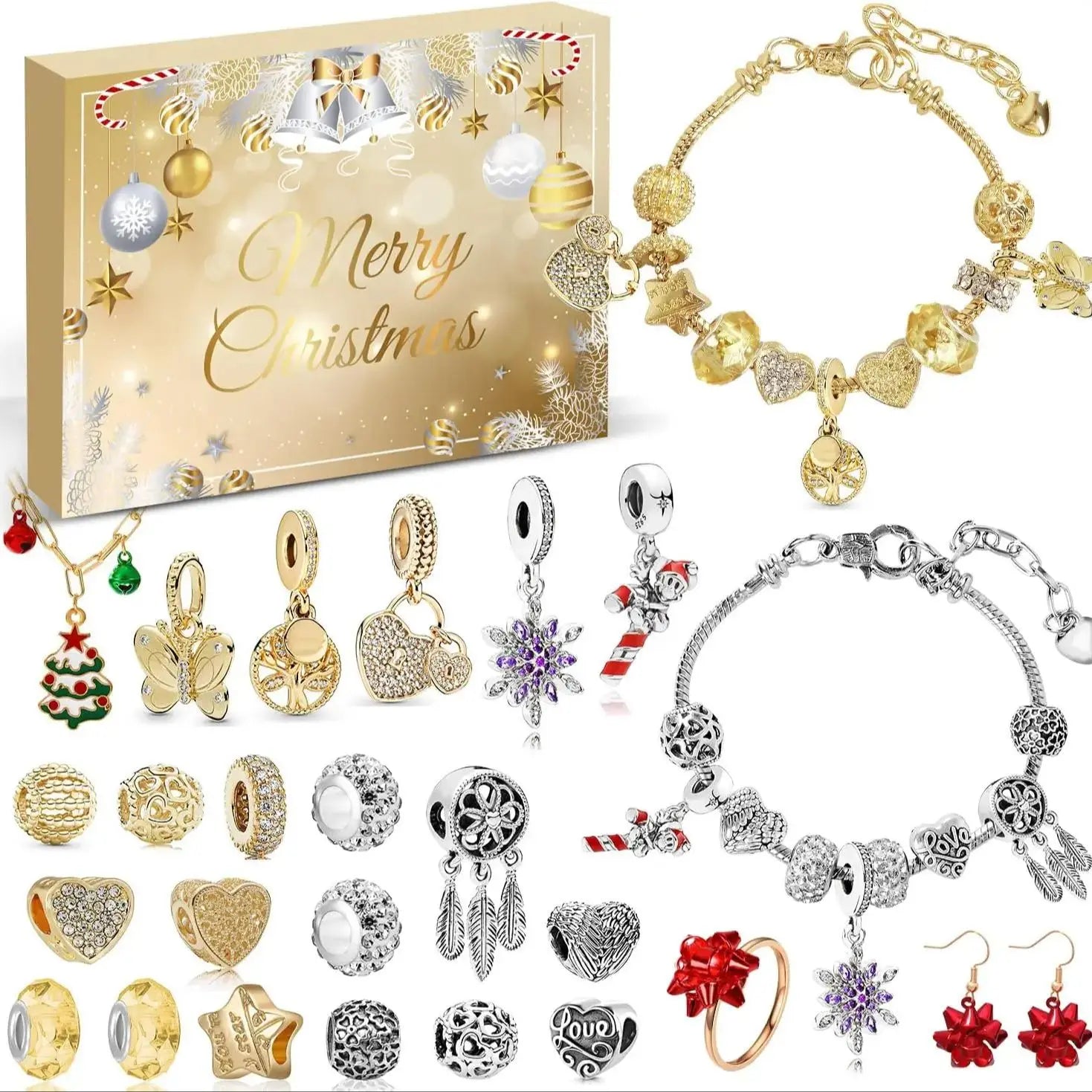 LuxuriaGift | Elegant Luxury Gold Advent Calendar with 24 Surprising Treats 9