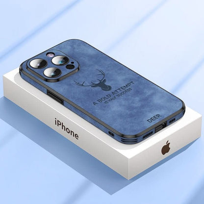 Premium Leather iPhone Cover with Shockproof Design