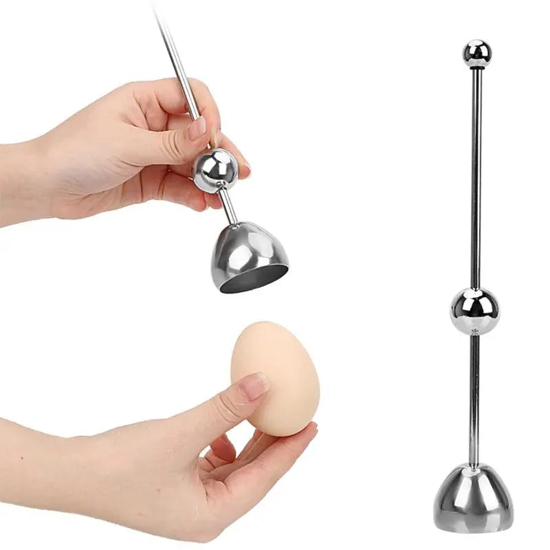 Easy Use Stainless Steel Egg Cracker Tool