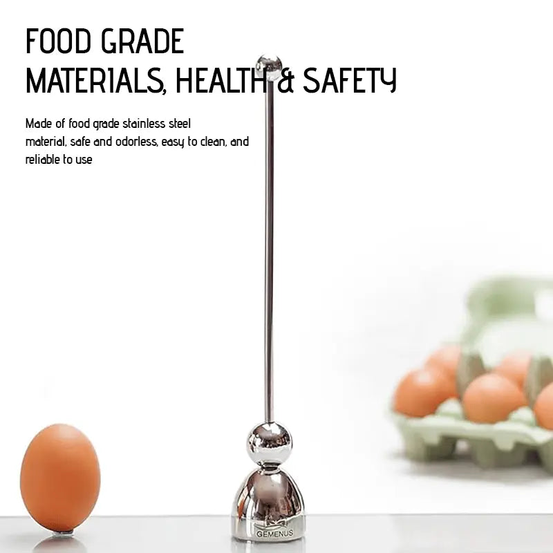 Easy Use Stainless Steel Egg Cracker Tool