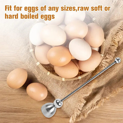 Easy Use Stainless Steel Egg Cracker Tool