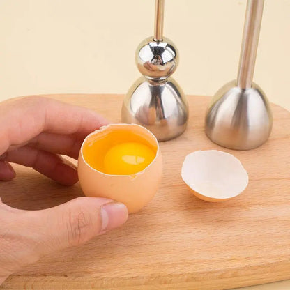 Easy Use Stainless Steel Egg Cracker Tool - Fesara