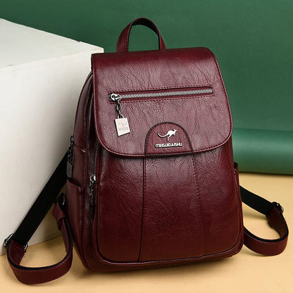 Premium Daily Leather Backpack for Ladies - Fesara