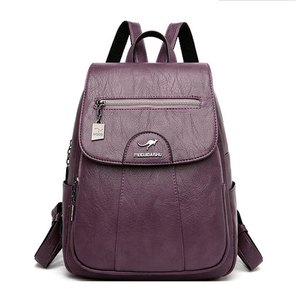 Premium Daily Leather Backpack for Ladies