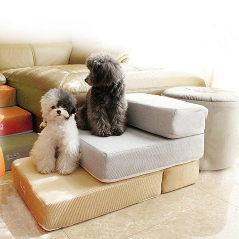 Luxury Dog Steps for Bed – Non-Slip, Joint-Friendly Dog Stairs for Couch and Pet Access 17
