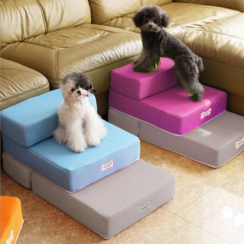 Luxury Dog Steps for Bed – Non-Slip, Joint-Friendly Dog Stairs for Couch and Pet Access 4