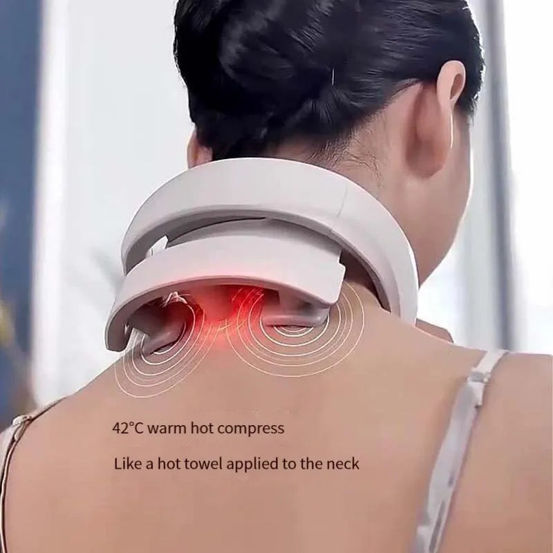 Compact Portable Neck Massager Device - Fesara