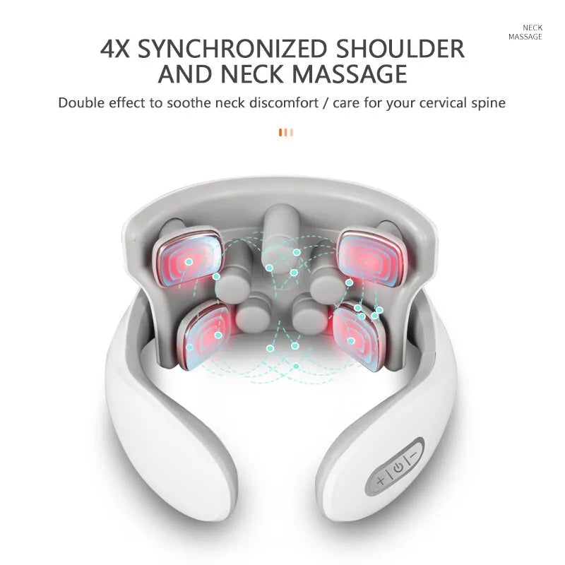 Compact Portable Neck Massager Device