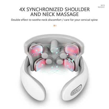 Compact Portable Neck Massager Device