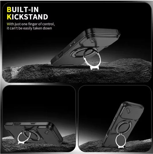 Strong Magnetic iPhone 17 Case with Kickstand - Fesara