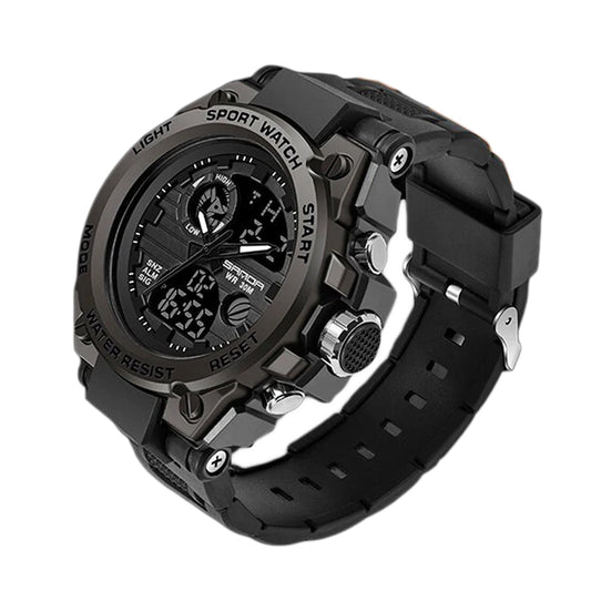 Tough Mens Military Watch – Waterproof Analog Digital Watch - Fesara