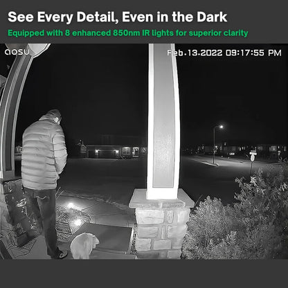 Wireless Video Doorbell with Motion Detection Alerts