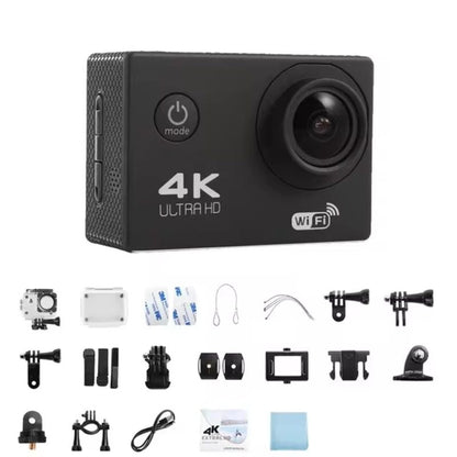 4K Action Camera Wifi Waterproof for Vlogging Sports