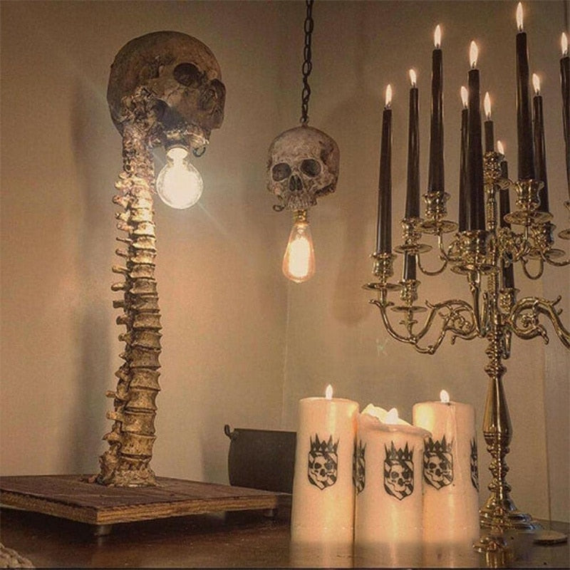 Spooky LED Skull Desk Lamp - Fesara